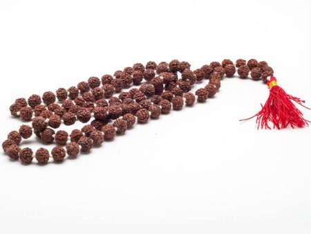 Tibetan Buddhist 5 Mukhi Rudraksha Healing Prayer Bead Mala Fashion