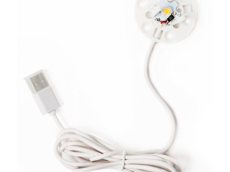 White LED Replacement Base with USB Plug Hot on Sale