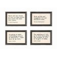 Wood Framed Wall Decor with Saying - 4 Styles DA4347a on Sale