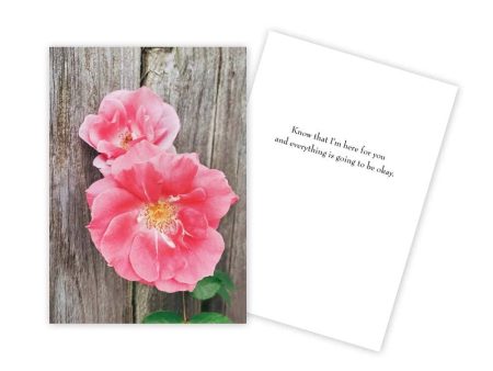 Wild Rose Floral Encouragement Card Discount