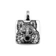 Sterling Silver Wolf Totem Pendant Hot on Sale