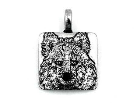 Sterling Silver Wolf Totem Pendant Hot on Sale