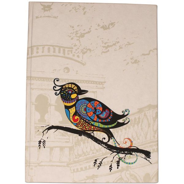 Handpainted Bird Journal Fashion