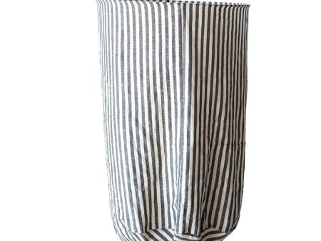 Black & White Stripe Fabric Pendant Lamp Discount