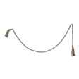 Jute & Wood Bead Garland with Tassels (Grey) For Sale