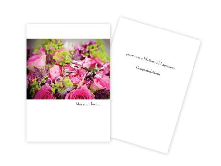 Bouquet Rings Wedding Card Online Hot Sale