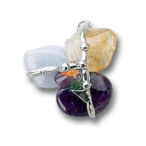 Chakra Gemstone Amulet Pendant on Sale