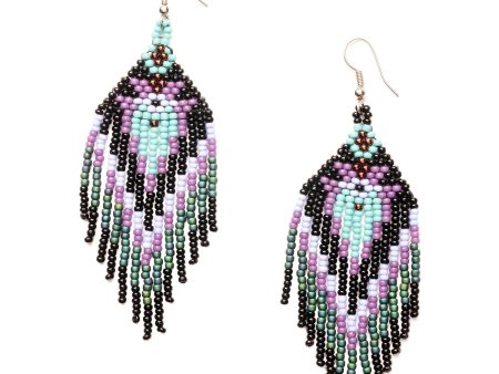 Wading In The Velvet Sea Beaded Earrings For Discount