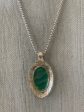 Green Enameled Spoon Pendant Hot on Sale