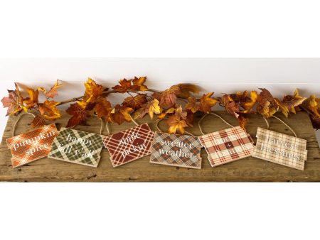 Plaid Fall Quote Sign Discount