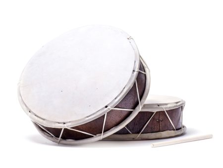 Peruvian Round Two-Sided Hand Drum 11 in Online now