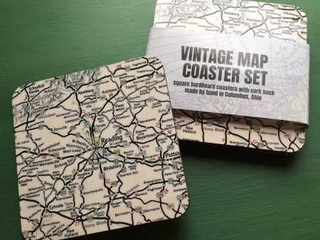 Reading Map Coaster Set - Reading, PA Discount