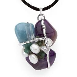 Ask, Believe, Receive Gemstone Amulet Pendant Online