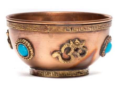 Copper Om Offering Bowl - Small Hot on Sale