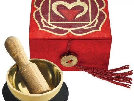 Root Chakra Mini Meditation Bowl in Gift Box Discount