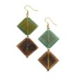 Anju Omala Verdant Earrings - Faceted Squares Sale