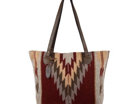 Ochre & Ash Wool Tote For Discount