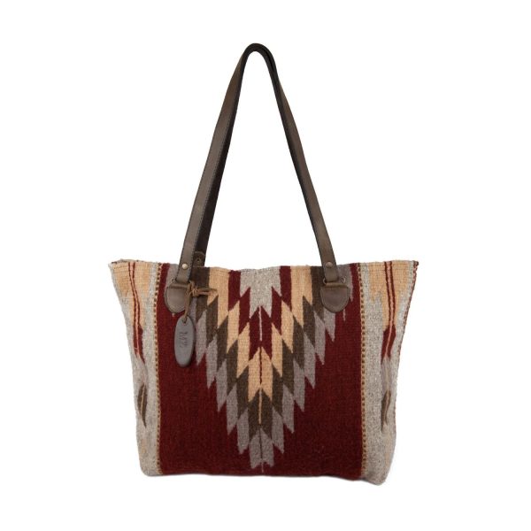 Ochre & Ash Wool Tote For Discount