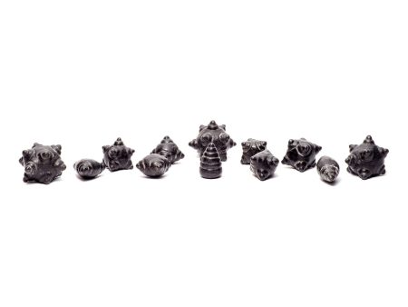 Meteorite Chumpi Stone Set - 12 Piece - Large on Sale