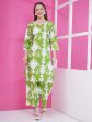 Green Printed Cotton Co-ord Set Hot on Sale