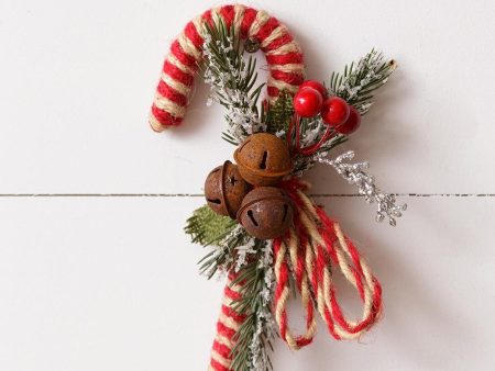 Candy Cane with Rusty Bells and Berries on Sale