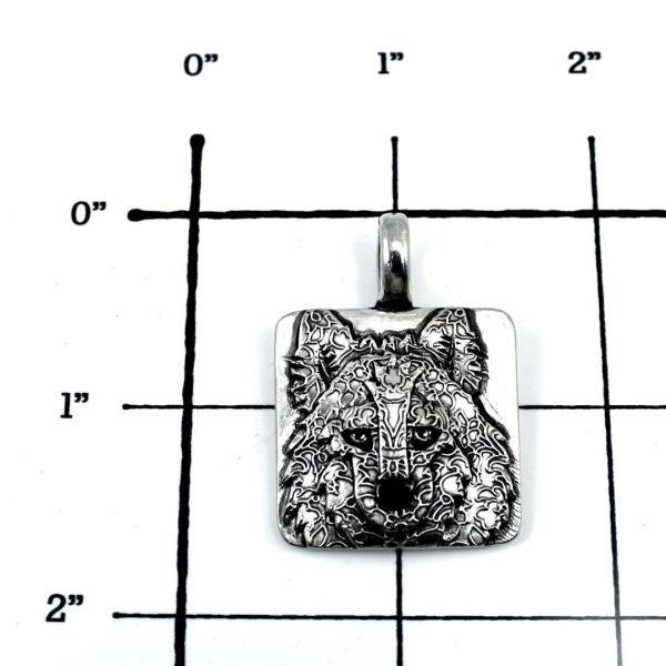 Sterling Silver Wolf Totem Pendant Hot on Sale