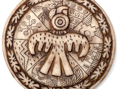 Andean Symbology Tile - Condor - Round For Sale