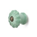 Sage Green Mini Ceramic Knob with Brass Center Online Hot Sale