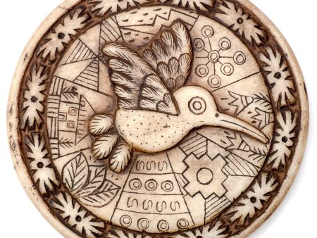 Andean Symbology Tile - Hummingbird - Round Online now