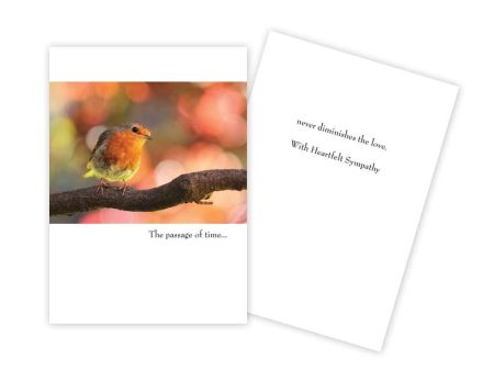 Orange Bird Sympathy Card For Sale