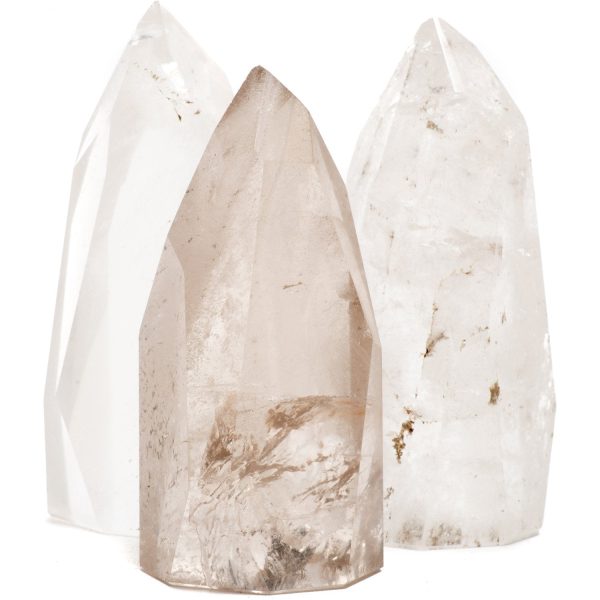 Hand Carved Quartz Crystal Point with Base 3.5  Supply