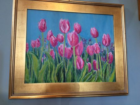 Tulip Patch by Karen Wolf (Framed Painting) Online now