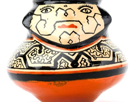 Shipibo Amazon Jungle Ceramic Effigy Vessel - Small For Discount