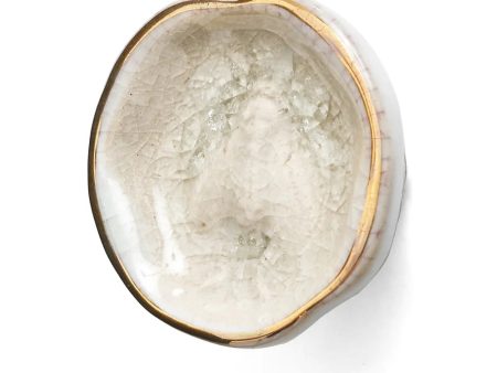 Crackled Glaze Ivory Ceramic Knob Online