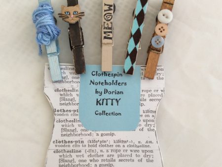 Kitty Clothespin Noteholders Online Hot Sale