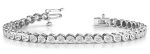 BEZEL SET IN LINE TENNIS BRACELET Cheap