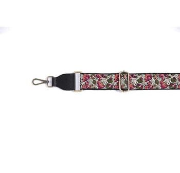 Pattern Guitar Strap - Flora Wide Pink Online Hot Sale