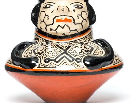 Shipibo Amazon Jungle Ceramic Effigy Vessel Fashion