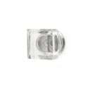 Square Clear Glass Knob - 1.75  For Discount