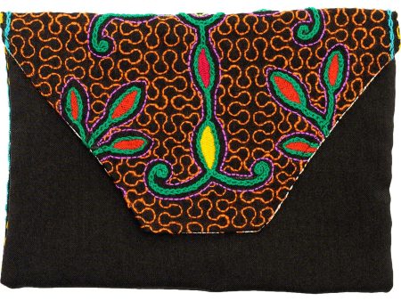 Shipibo Embroidered Clutch Bag Online Hot Sale