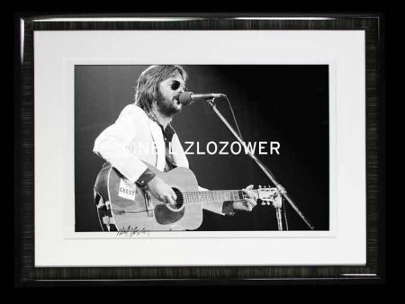 Eric Clapton Acoustic Custom Framed Photo By Neil Zlozower 20 x 24 1975 Online Sale