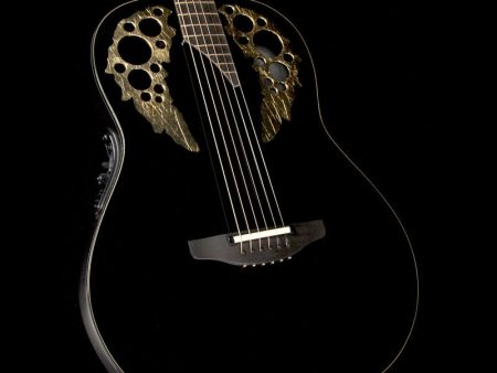 Ovation Custom Elite 50th Anniversary 1678AV50-5 Shallow Acoustic Electric Guitar Gloss Black For Discount