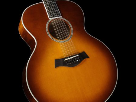 Used 2002 Taylor 655 12e Jumbo Acoustic Guitar Sunburst Online now