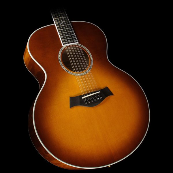 Used 2002 Taylor 655 12e Jumbo Acoustic Guitar Sunburst Online now