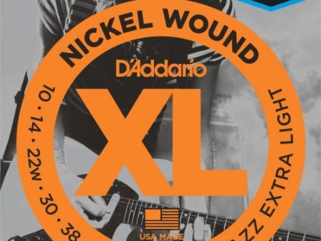 D Addario Nickel Wound Electric Strings (Jazz Extra Light 10-49) Online Sale