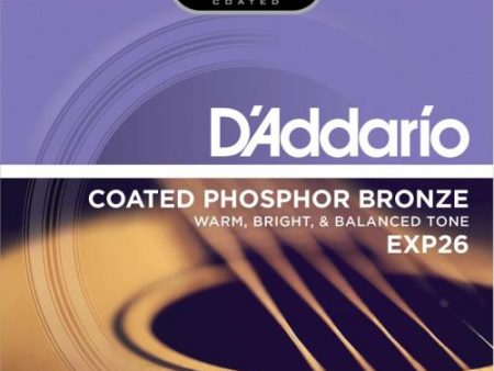 D Addario EXP Coated Phosphor Bronze Acoustic Strings (Light 11-52) Online now