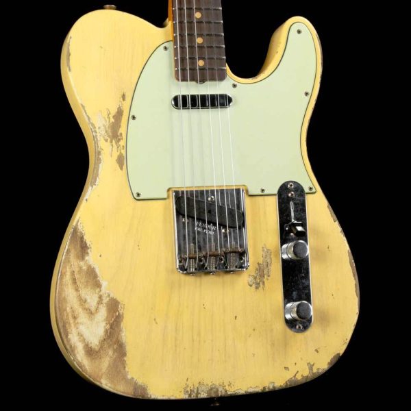 Fender Custom Shop  63 Telecaster Heavy Relic Super Faded Aged Nocaster Blonde Online Sale